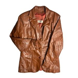 Vintage Genuine Leather Hecho En Mexico Jacket